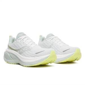 NEW SAUCONY women's hurricane 25 shoes - wide in white/mist